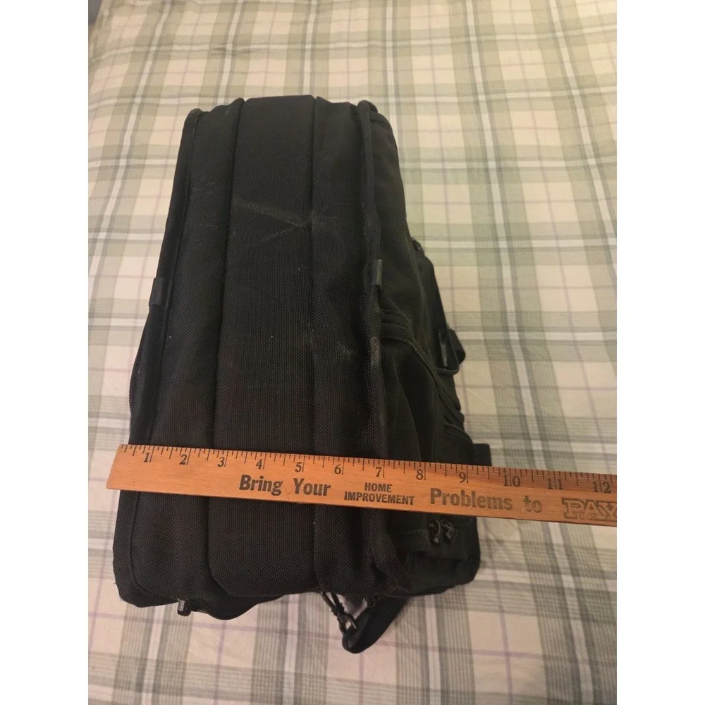 TUMI Alpha Expandable Ballistic Nylon Laptop Briefcase Organizer Black Shoulder